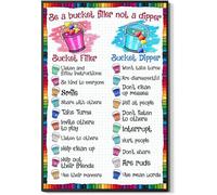 Metal Signs Be A Bucket Filler Not A Dipper Metal Tin Sign Wall Plaques For Yard Basement Indoor Pub M