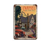 Metal Signs Carmel ByThe Sea California Travel Tin Signs Vintage Bar Club Cave Home Kitchen Wall Decor Rustic Metal Sign Funny Decor 15 * 30CM