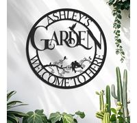 Metal Signs Customized, Custom Name Yard Signs, Garden Decor for Outside, Custom Sign Outdoor Metal, Welcome to My Garden Sign, Outdoor Wall Art, Yard Decor, Patio Sign, Gardening Gifts