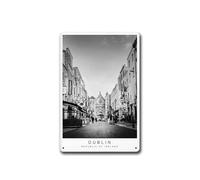 Metal Signs Dublin City Street Ireland Simple Dublin Home Wall DecorBar and Restaurant Decoration 8x12inch
