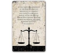 Metal Signs Ecclesiastes 5:8 Poster Bible Verse Wall Art Scripture Wall Decor For Bedroom Art Prints For Bathroom Wall Artwork Modern Painting For Kitchen Metal Tin Sign 12x112 Inch