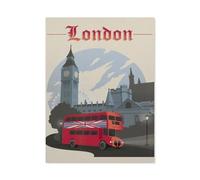 Metal Signs,England London Vintage Travel Poster,Nostalgic Man Cave Tin Metal Sign Hanging Wall Plaque Kitchen Shed Garage(20x30cm)8x12 inch-BJ49