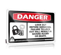 Metal Signs For Bar Danger Lock Out Before Servicing Tin Sign Backyard Bar Sign Funny Wall Signs(30X40CM)