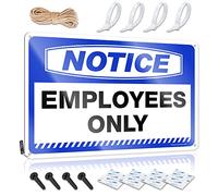 Metal Signs For Home Bar Notice Employees Only Tin Sign Retro Signs Door Signs For Bedroom(20X30CM)