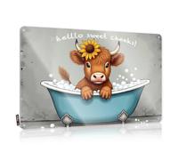 Metal Signs For Man Cave Sweet Cheeks Bath Time Adventure Tin Sign Retro Tin Signs Man Cabe Decor(20X30CM)