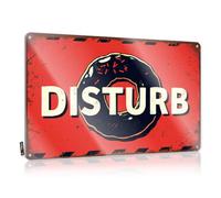 Metal Signs For Outside Home Decor Chocolate Donut Disturb Sign Tin Sign Tin Sign Funny Decorative Bar Signs(30X40CM)