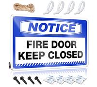 Metal Signs For Outside Home Decor Notice Fire Door Keep Closed Tin Sign Desk Signs For Office Funny Things For Boys Room(20X30CM)