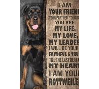 Metal Signs Funny I Am Your Rottweiler I Am Your Friend Till The Last Beat of My Heart Tin Sign Chic Art Wall Metal Decorations Funny Iron Plaque Signs Gift for Living Room Office 8x12 inch