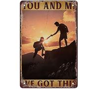 Metal Signs Hiking You and Me We Got This Tin Signs Vintage Retro Bar Club Cave Home Kitchen Wall Decor Rustic Sign15*30cm