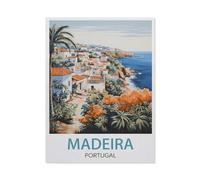 Metal Signs,Madeira Portugal,Nostalgic Man Cave Tin Metal Sign Hanging Wall Plaque Kitchen Shed Garage(20x30cm)8x12 inch-BQ89