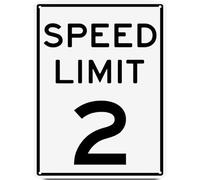 Metal Signs SPEED LIMIT 2 Signs Traffic Sign Metal Signs Road Tin Signs For Outdoor Coffee Shop Bar Club