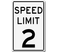 Metal Signs SPEED LIMIT 2 Signs Traffic Sign Metal Signs Road Tin Signs For Outdoor Coffee Shop Bar Club