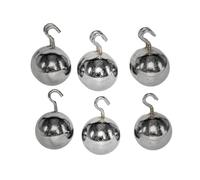 Metal Simple Pendulum Bob Balls 25mm Diameter with Hooks Set of Physics lab Laboratory Experiment and General Purpose, Steel pack of (6)
