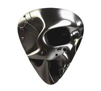 Metal Skull printed guitar picks, 12-piece set with thin, medium, and thick styles, comes with a storage case