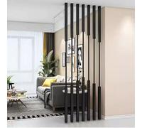 Metal Slat Room Divider Panel Screen for Privacy and Space Separation in Bedrooms or Offices