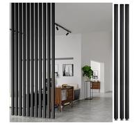 Metal Slat Room DividerStylish Iron Partition Screen Decorative Column Separator for Hallway Bathroom Kitchen8 Roots 130cm/51.1in/4.26ft Modern Space Divider