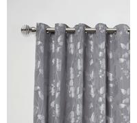 Metal Sliced - Extendable Curtain Pole with pair of end finials in Black Silk - TJ Hughes