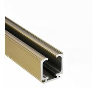 Metal Sliding Door Track & Roller Kit for Glass Doors, Hardware Kit with 40 to 158 Inch Rail Lengths, Includes All Necessary Components for Installation