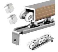 Metal Sliding Door Track System, Top Hung Soft Close Rail for Smooth Operation, Ideal for Space-Saving Interior Doors