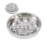 Metal Slow Feeder Dog Bowl - Stainless Steel Slow Dog Bowl | Anti-Choke Slow Eating Pet Bowl Slow Feeder Dog Bowl Stainless Steel Dog Water Bowl Bloat Stop Pet Bowl for Fast Eaters