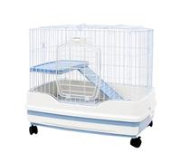 Metal Small Animal Cage for Chinchillas, Guinea Pig, Rabbit - Rolling with Ramps