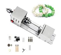 Metal Small Lathe, DIY Wood Model Making Drilling Lathe, Professional Mini Lathes Beads Polisher Machine, Bead Grinding Machine for DIY Woodworking, Drilling, Carving, Grinding
