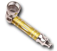 Metal Smoking Pipes Tobacco Pipe Cigarette Holder Free 5 Screens Gold