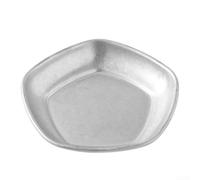 Metal Snack Tray Rust-Proof for Desktop Storage(C) | Irregular creative shape, decorative texture, fits desktops, bookshelves, coffee tables
