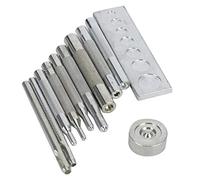 Metal Snap Button Fastener, Punch Snap Kit Snap Fastener Rivet Setter Metal Handle Snap Fastener Rivet Setter Leather DIY Installation Tool