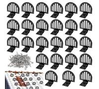 Metal Snow Guard Hooks for Roofs, Pack of 25 Stoppers for Metal Roof, Standing Roof, Snow Protection Against Snow Slipping, for Winter Supplies, Prevention of Damage, Winter Equipment for the