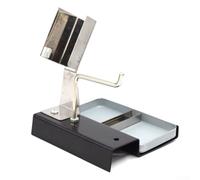 Metal Soldering Iron Holder Stand with Spring Bracket Support for Welding Tools, Heat Resistant Tips Base for Soldering Station, 110 x 102