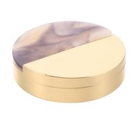 Metal Solid Scent Container with Magnetic Slide Lid for Lip Balm | Portable Compact Pocket Size, Discreet Operation with Adjustable Tightness, for Vanity Tabletop and Libraries