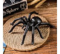 Metal Spider Figurine Vintage Cast Iron Spider Ornament Solid Animal Sculptures Spider Decorations For Halloween Artware Collectible Figure For Home Workplace Garden Ornament