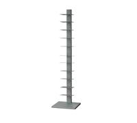 Metal Spine Bookshelf, 11-Tier Vertical Tower Bookshelf, Invisible Floating Bookcase for Small Spaces Living Room, Bedroom, Office