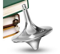 Metal Spinned Gyro - Small Desktop Fingertip Rotating Gyroscope | Small Toy for Children, Relaxation, Stress Reliefs, Desk Decor, Movie Fans, Collectors, Artwork Display, Office, Fun Entertainment