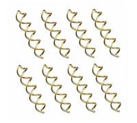 Metal Spiral Hair Clip, 10Pcs Spiral Bobby Hair Pin Spin Pin Non Scratch Round Tips Spiral Hair Clip Spin Clip Twist Screw Hair Pins for DIY Hair Style, Magic Twist Metal Clip, Golden