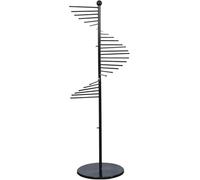 Metal Spiral Scarf Display Rack, Freestanding Pivoting Stand for Shawls, Belts & Hijabs, Ideal for Home & Commercial Clothing Stores