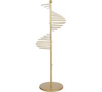 Metal Spiral Scarf Display Rack, Freestanding Pivoting Stand for Shawls, Belts & Hijabs, Ideal for Home & Commercial Clothing Stores