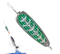 Metal Spoon Bait | Luminous Fishing Lures Spoon Baits with Sharp Hook - Hard Fishing Spoons with Sharp Hook and Blood Groove Shockproof Fishing Lure for Trout in Lake Rivers