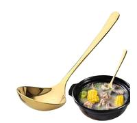 Metal Spoon, Cooking Spoon, Long Handle, Cutlery Tablespoon, Large Spoon, Kitchen Spoon for Daily Dining, Cereal, Soups, Dishwasher Safe