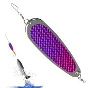 Metal Spoon Lure, Fishing Lures Spoon Bait with Hook, Hard Fishing Spoons with Hook and Blood Groove, Shock-proof Bait for Trout In Lake Rivers