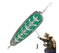 Metal Spoon Lure | Hard Lures - Solid & Shockproof Spoon Bait, Blood Bait for Rivers, Sea & Lake