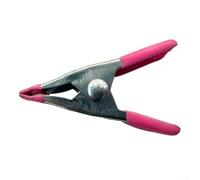 Metal Spring Clamp 2 Inch Quick Release One-Handed Tool for DIY Craft Model Building Home Improvement Projects Galvanized(Pink)