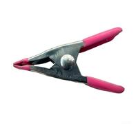 Metal Spring Clamp 2 Inch Strong Holding Force Clip for Carpentry Tension Tasks Photo Studio Lights Galvanized Steel(Pink)