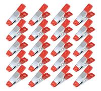 Metal Spring Clamps Clips, Heavy Duty Tipped Grip Holder Rubber Coated, Wood Clamps for Tarpaulin, Camping, Woodworking, Model Making Tool - 40 Pcs/2 Inch