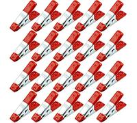 Metal Spring Clamps Clips, Heavy Duty Tipped Grip Holder Rubber Coated, Wood Clamps for Tarpaulin, Camping, Woodworking, Model Making Tool - 20 Pcs/2 Inch