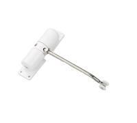Metal Spring Door Closer - Alloy Rebound Stop for Stronger Closing Force Wear-Resistant Ideal for Home & Commercial Use (White)