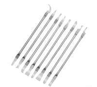 Metal Spudger Set 8 Pcs, Stainless Steel Pry Tools for Phone Repair, CPU Chip Disassembly, Motherboard Repair, Compatible with Electronic Devices