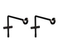 Metal Square Hanging Basket Brackets (29cm) Set of 2
