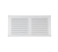 Metal Square Soffit Vent Cover Robust Louver Grille with Mesh for Reliable Ventilation Solutions (200X400mm)